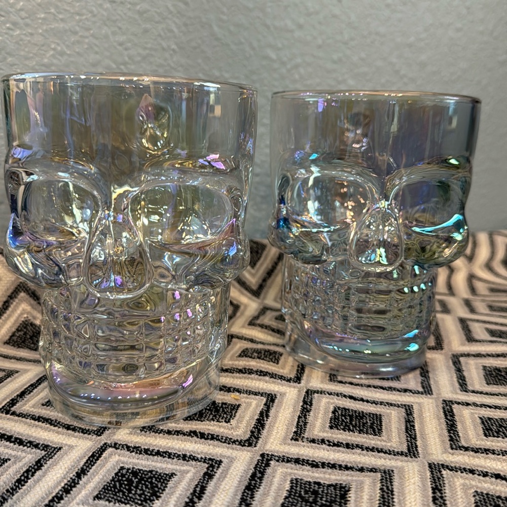 Irredentist Skeleton Glass Mug Set (x2)